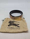 Burberry Belt with a gold plaque buckle