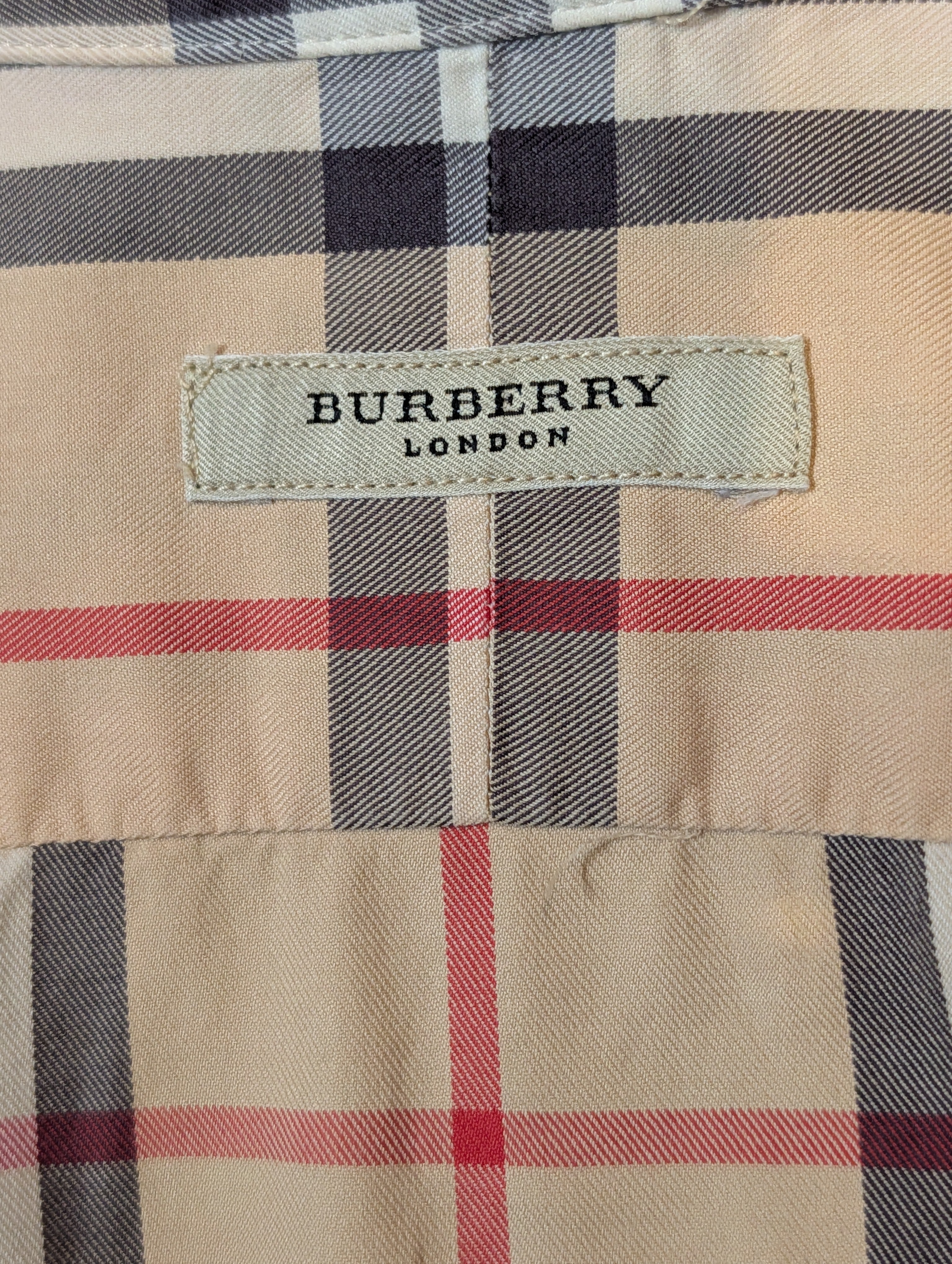 Vintage Burberry Nova Check-skjorte