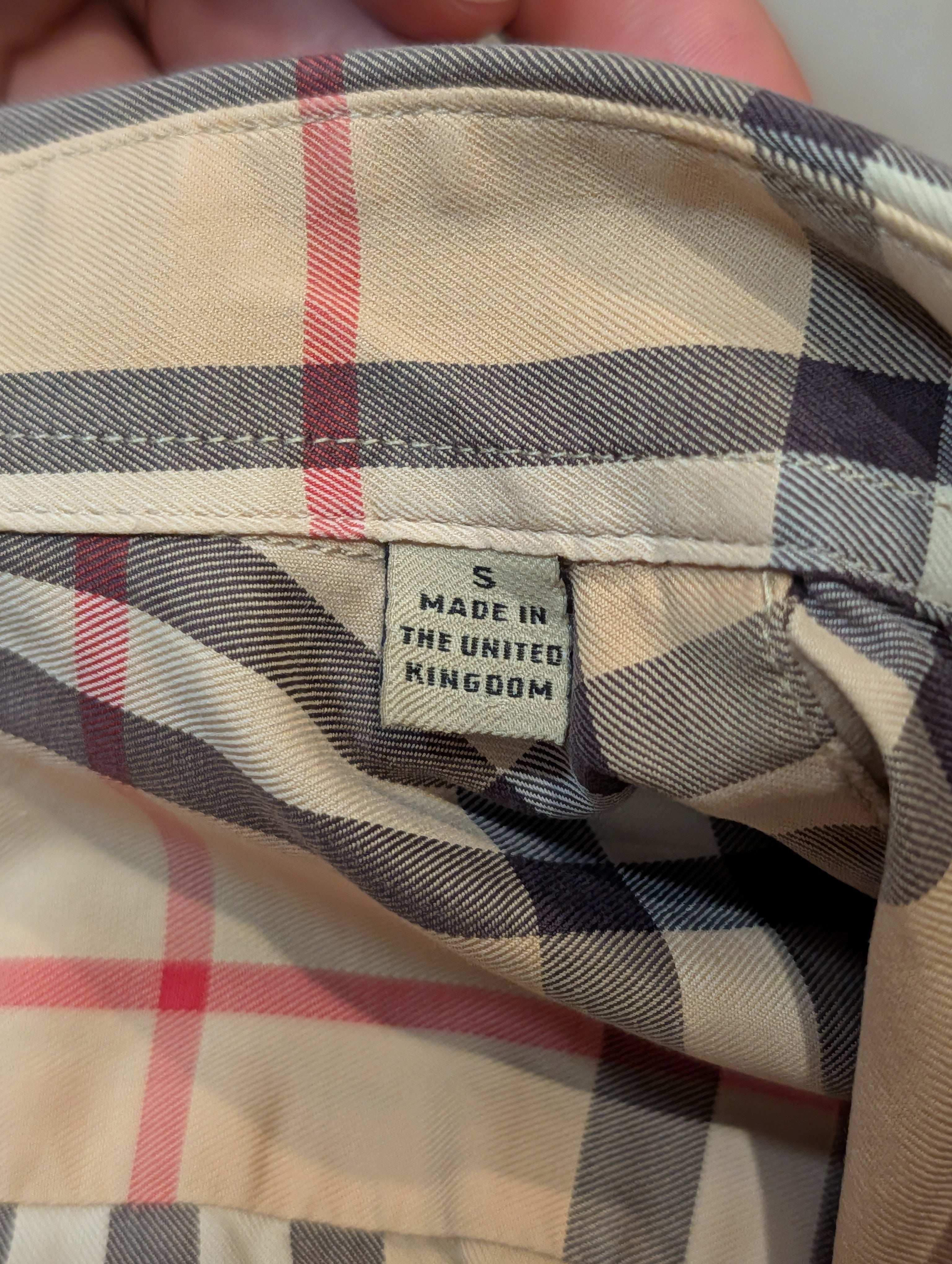 Vintage Burberry Nova Check-skjorte