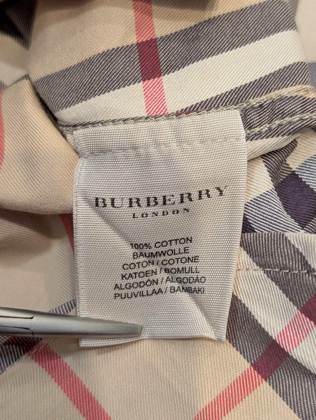 Vintage Burberry Nova Check-skjorte